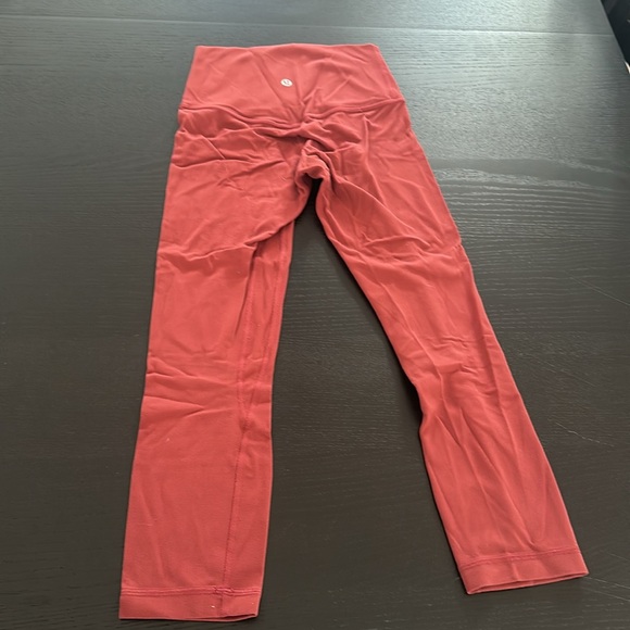 Women’s Lululemon size 0, 23” inch red leggings. - Picture 3 of 3